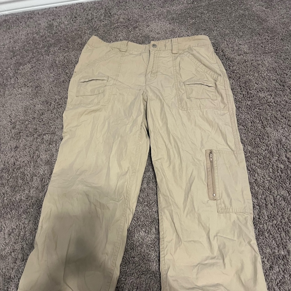 Ralph Lauren Tan Capris Pants with Utility Features